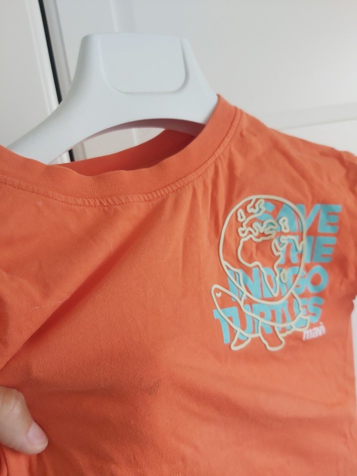 Turuncu Baskılı Erkek Çocuk Tişörtü - Görsel 3