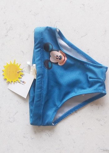 Mavi Mickey Mouse Baskılı Çocuk Külot
