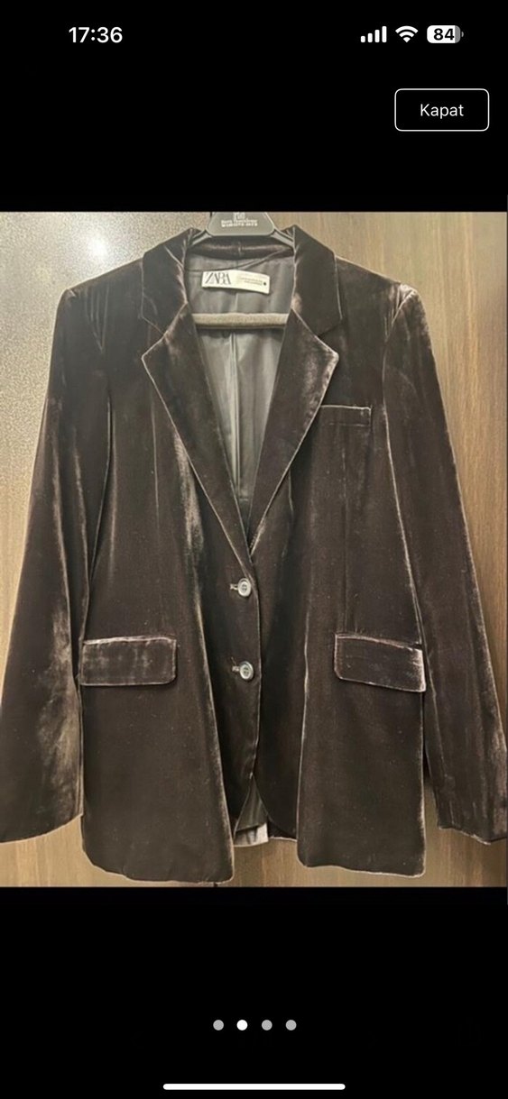 Siyah Uzun Kollu Kadın Blazer Ceket - Görsel 2