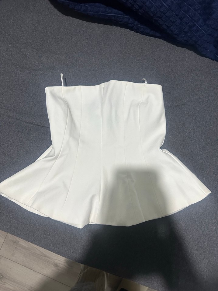 Beyaz Straplez Kadın Büstiyer - Görsel 4