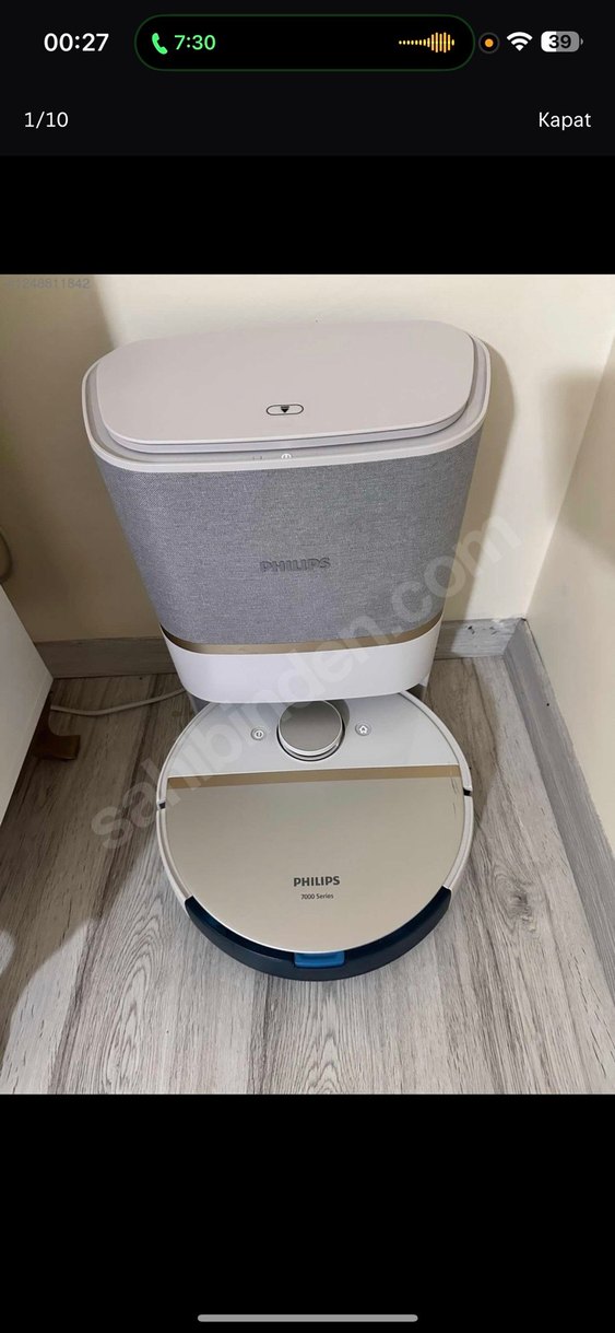 Philips 9000 Serisi Robot Süpürge Beyaz Gri - Görsel 4