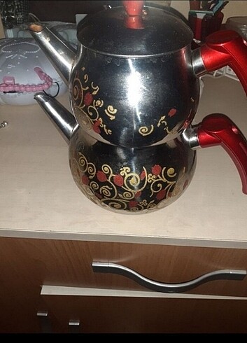 Çelik caydanlik papatya