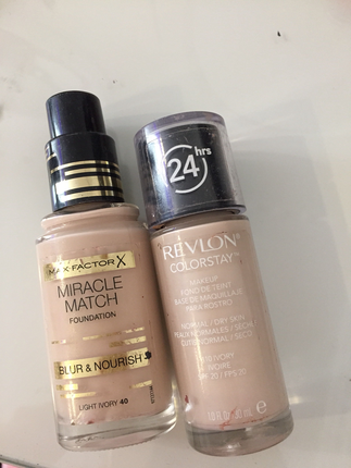 Revlon colorstay - max fac miracle match az kullanıldılar