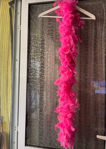 Pembe Tüylü Nakışlı Kız Aksesuarı - Görsel 5