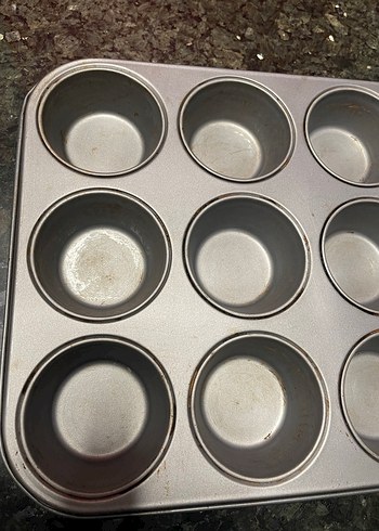 12'li Gri Muffin Kek Kalıbı - Görsel 2