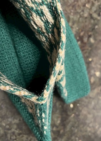 yeşil örgü patik - Görsel 4