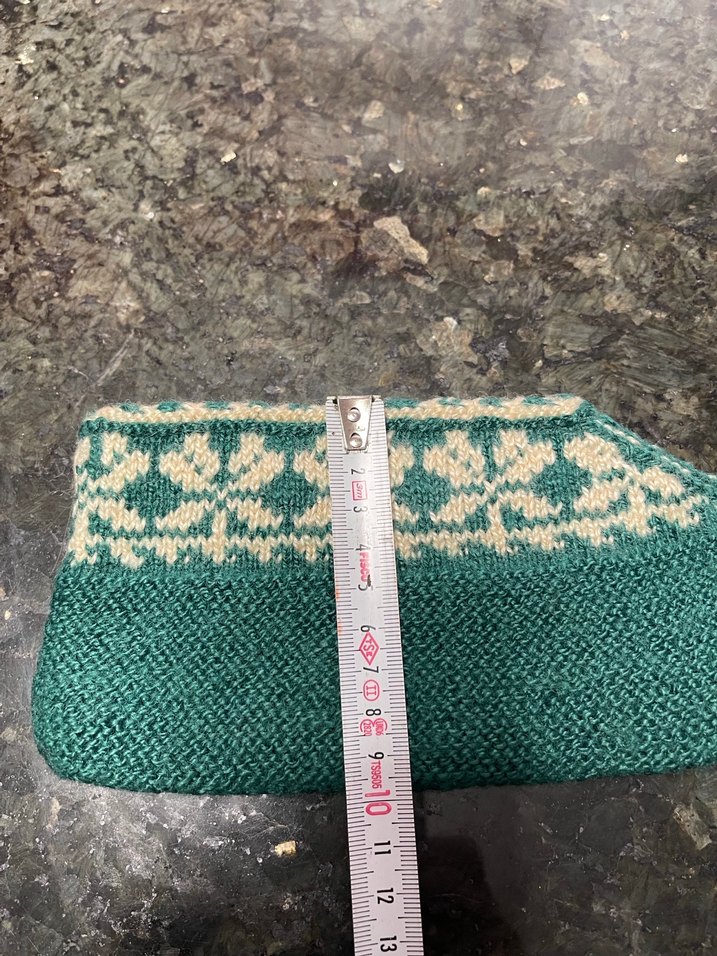 yeşil örgü patik - Görsel 3