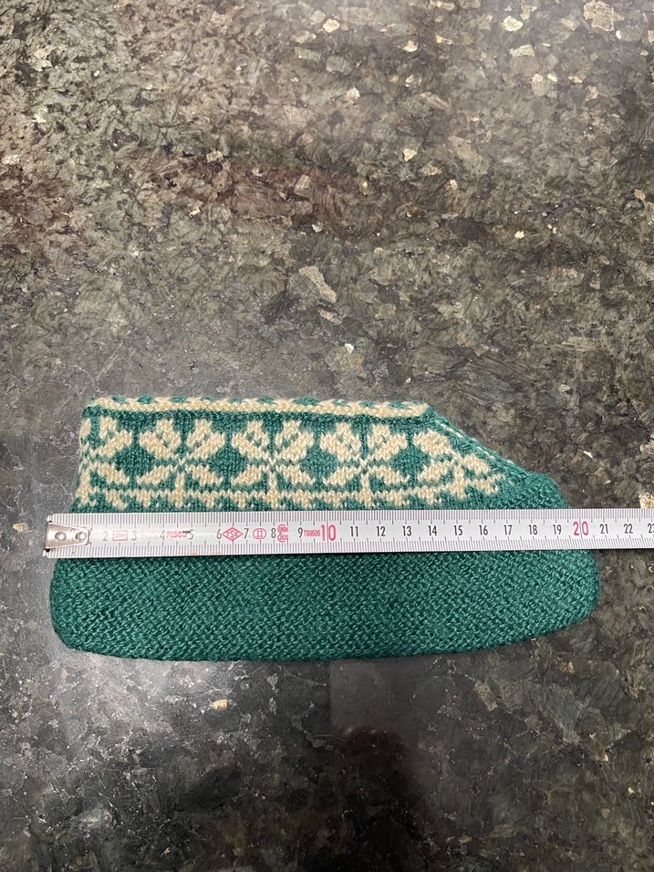 yeşil örgü patik - Görsel 2