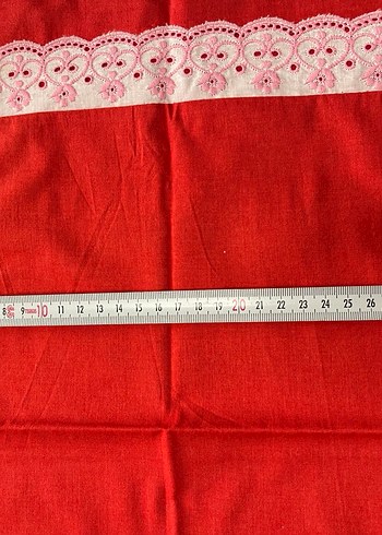 Nakışlı Kırmızı yastık kılıfı - Görsel 3