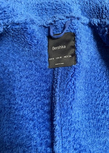 Mavi Kürklü Kısa Kadın Ceket - Görsel 7