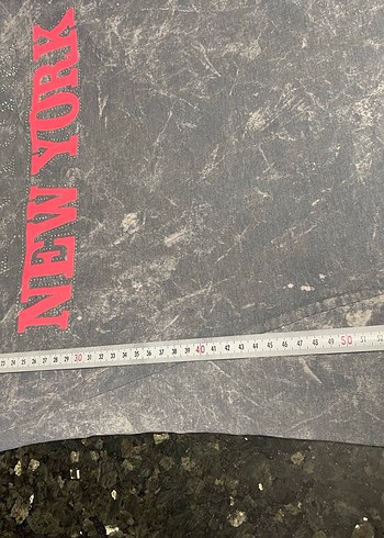 Gri Kadın Denim Sweatshirt Uzun Kollu - Görsel 6