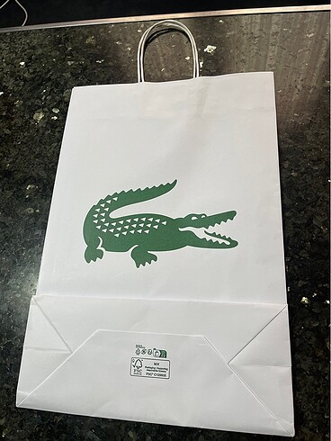  Beden beyaz Renk lacoste poşet