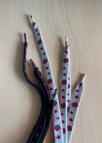 universal Beden Renkli Desenli Ayakkabı Bağcıkları