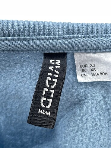 xs Beden mavi Renk H&M Sweatshirt %70 İndirimli.
