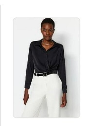 Trendyol milla Saten crop