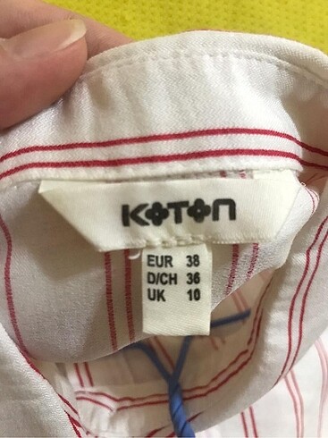 m Beden çeşitli Renk Koton kırmızı çizgili gömlek