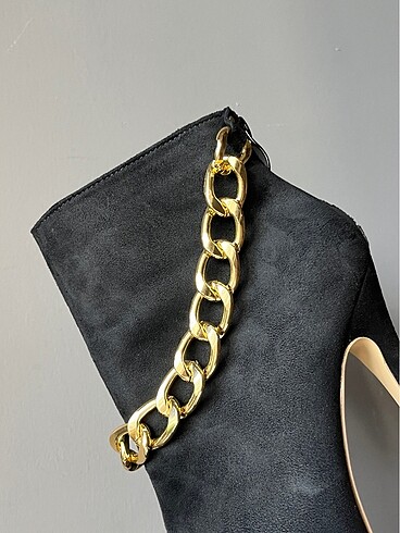 Zincirli Yüksek platform topuklu ayakkabı - Görsel 6