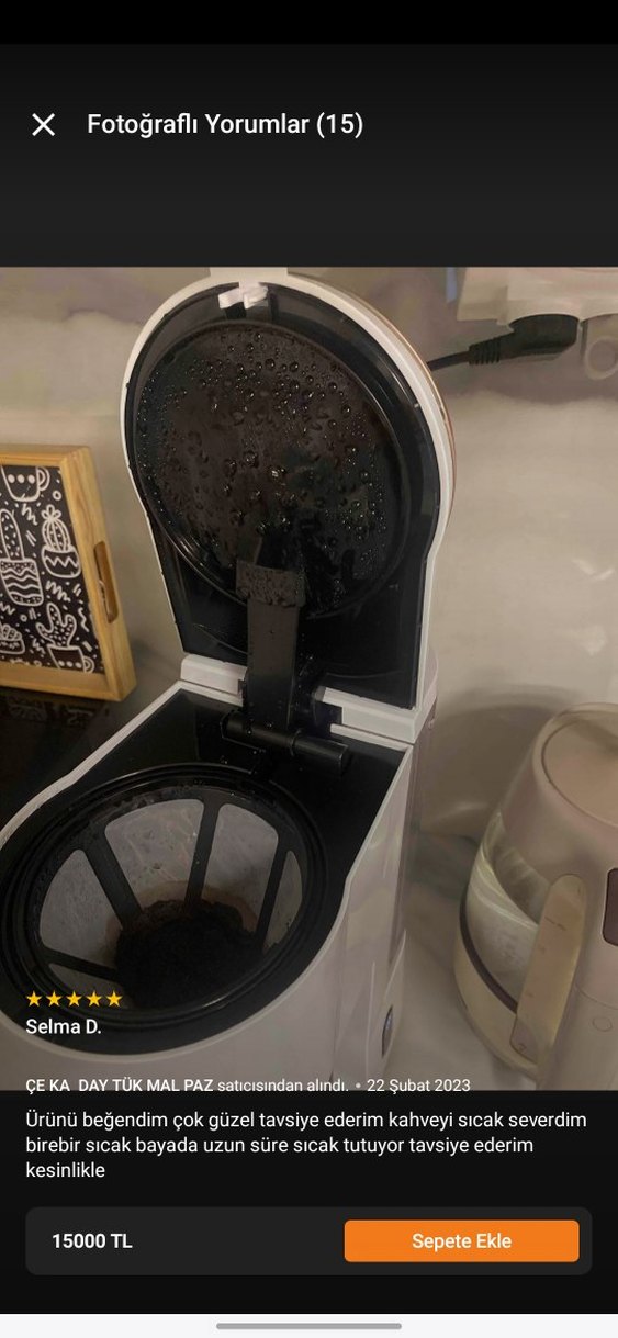 Filtre Kahve Makinesi - Görsel 5