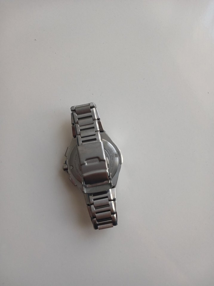 Gri Kordonlu Lacivert Kadranlı Erkek Saat - Görsel 4