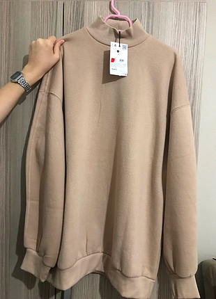 s Beden camel Renk Bershka sweat kazak