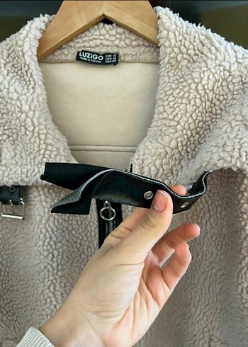 s Beden camel Renk Kürklü Bej Kadın Midi Ceket