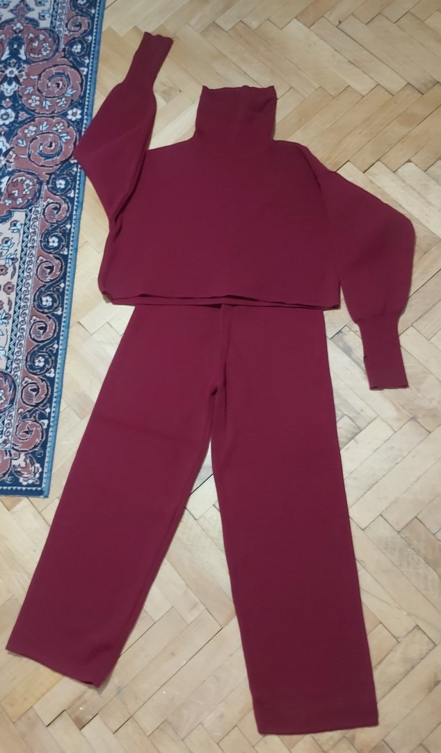 Bordo Kadın İkili Alt Üst Takım - Görsel 2