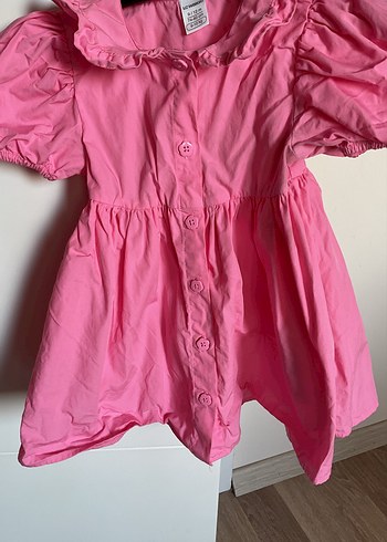 LCW Pembe Fırfırlı Kız Çocuk Elbisesi - Görsel 3