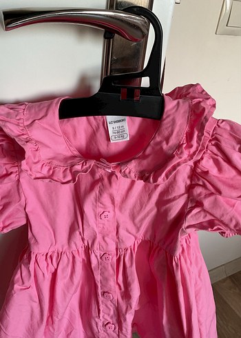 LCW Pembe Fırfırlı Kız Çocuk Elbisesi - Görsel 2