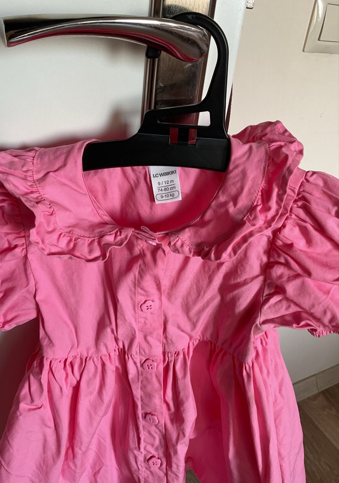 LCW Pembe Fırfırlı Kız Çocuk Elbisesi - Görsel 2