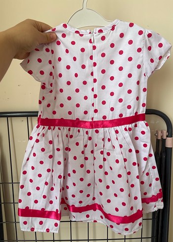 Puantiye Desenli Kız Çocuk Elbise - Görsel 3