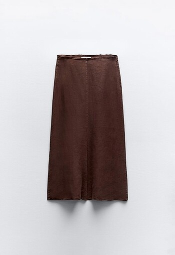 Zara Keten midi etek