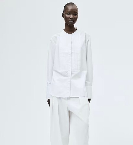 H&M poplin gömlek