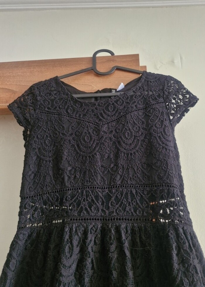 H&M DANTEL ABİYE ELBİSE - Görsel 4