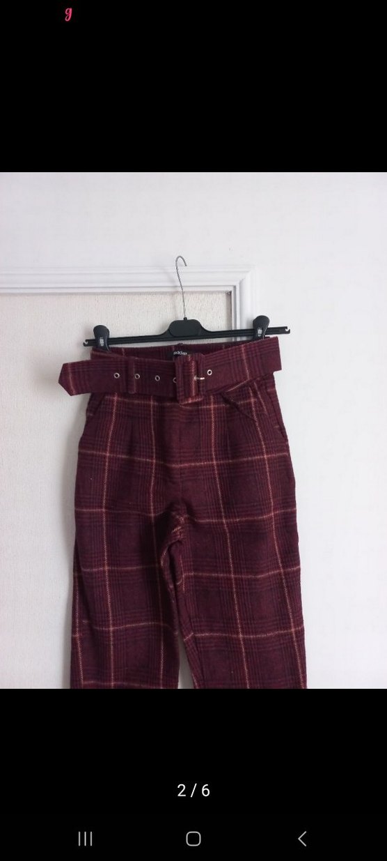 Ekoseli pantolon - Görsel 2