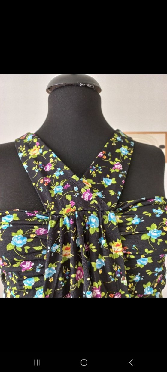 Çiçek Desenli Bohem Midi Elbise - Görsel 5