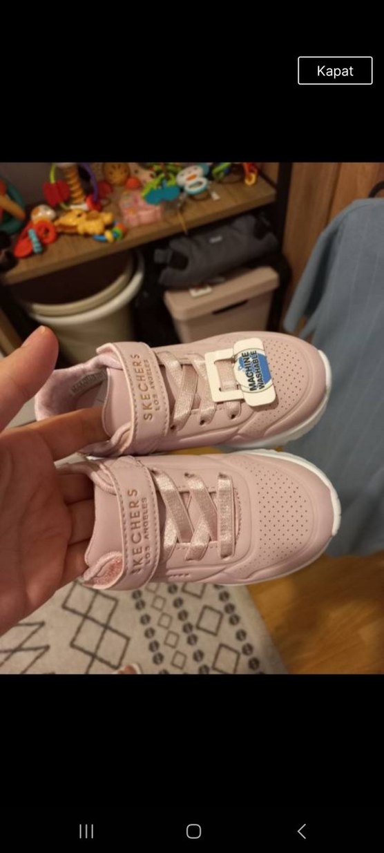 Kız Çocuk Pembe Yılan Desenli Spor Ayakkabı - Görsel 2