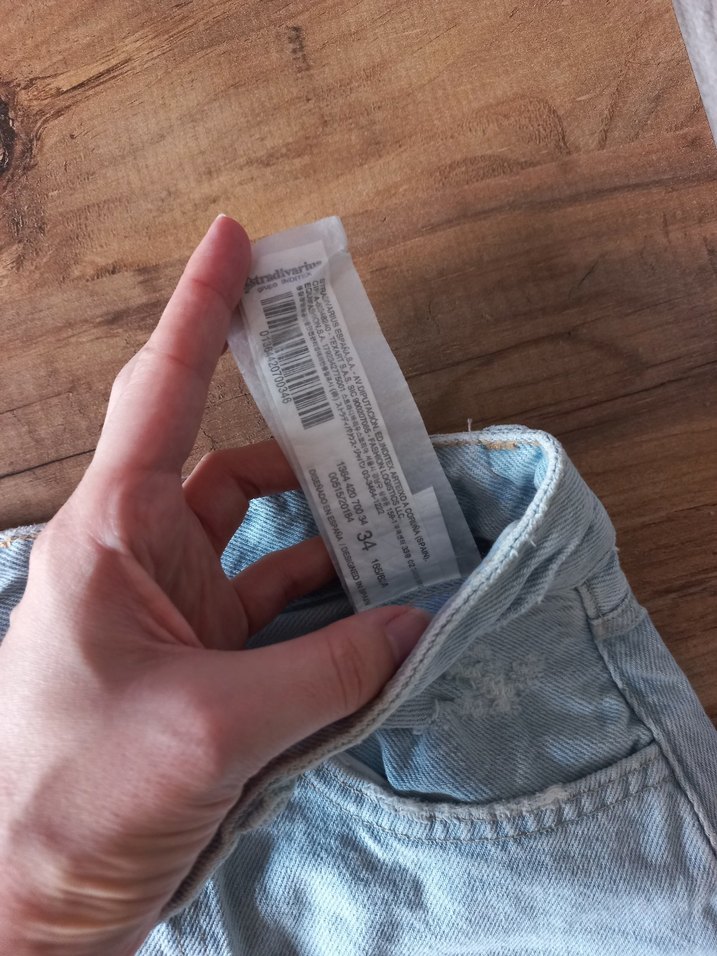 Kadın Açık Mavi Denim Mini Şort - Görsel 4