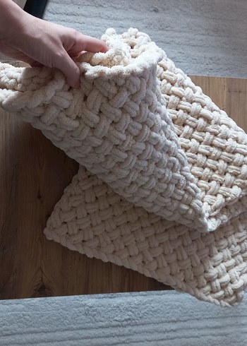 Bej Örgü Çocuk Battaniyesi - Görsel 5