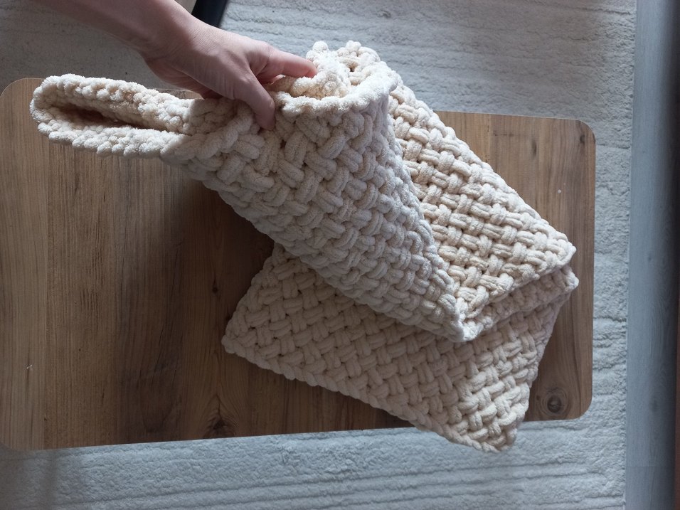 Bej Örgü Çocuk Battaniyesi - Görsel 5