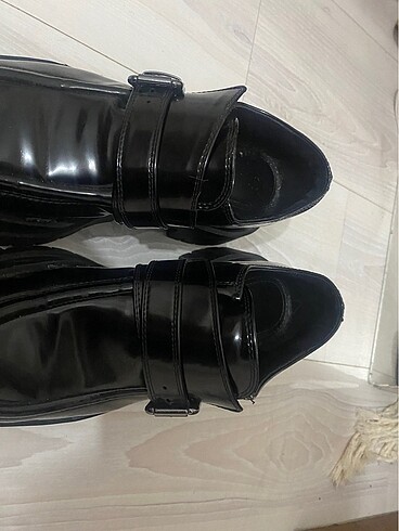 36 Beden siyah Renk Oxford/ Loafer rugan