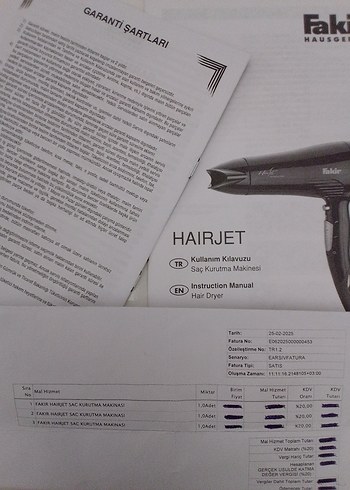 Fakir Haırjet perfection 2000w saç kurutma makinesi siyah - Görsel 10