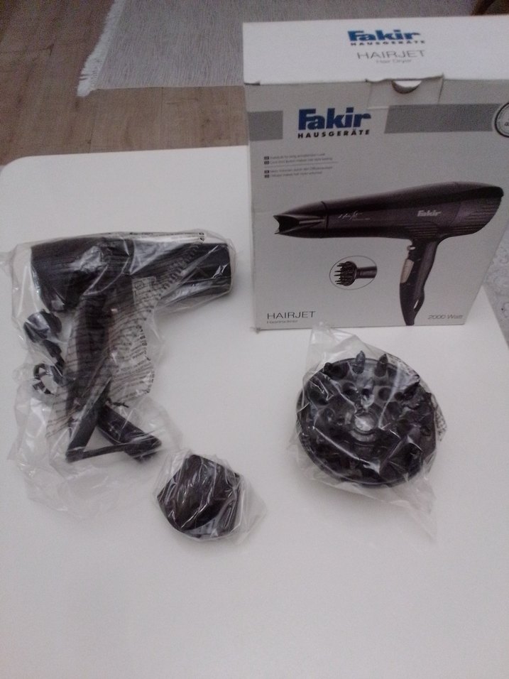 Fakir Haırjet perfection 2000w saç kurutma makinesi siyah - Görsel 2