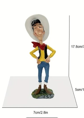 Red Kid ve Daltonlar Seti 
Renkli Animasyon Figürleri Seti - Görsel 6