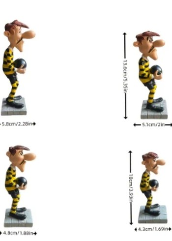 Red Kid ve Daltonlar Seti 
Renkli Animasyon Figürleri Seti - Görsel 5