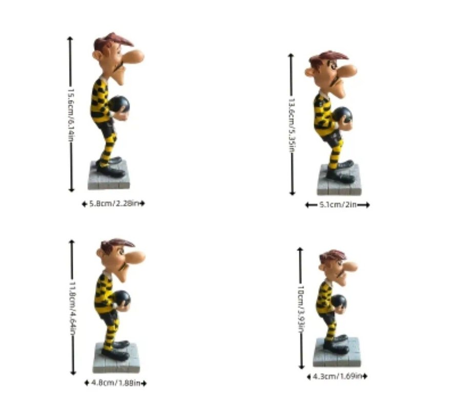 Red Kid ve Daltonlar Seti 
Renkli Animasyon Figürleri Seti - Görsel 5