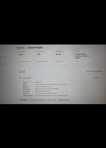 Monster Abra A5 V17.2.3. 15.6" Oyun Bilgisayarı - Görsel 6