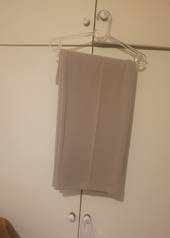 Bej  Modal-Polyester Kadın eşofman pantolon tarzında - Görsel 2