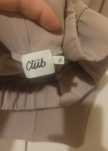 Bej  Modal-Polyester Kadın eşofman pantolon tarzında - Görsel 3