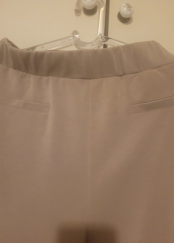Bej  Modal-Polyester Kadın eşofman pantolon tarzında - Görsel 6