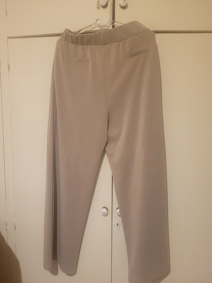 Bej  Modal-Polyester Kadın eşofman pantolon tarzında - Görsel 5